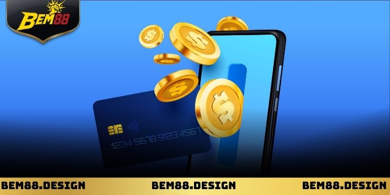 Giao diện rút tiền tại BEM88 trên điện thoại và máy tính